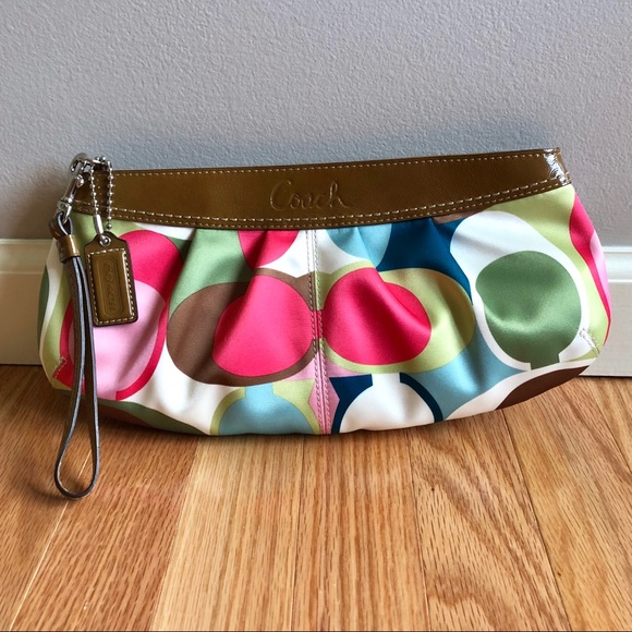 Coach Handbags - Rare! Coach Soho Sateen Satin Pleated Scarf Clutch